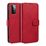 CaseMe CaseMe - Samsung Galaxy A72 Hoesje - Met Magnetische Sluiting - Ming Serie - Leren Book Case - Rood