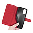 CaseMe - Samsung Galaxy A72 Hoesje - Met Magnetische Sluiting - Ming Serie - Leren Book Case - Rood