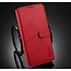 CaseMe - Samsung Galaxy A72 Hoesje - Met Magnetische Sluiting - Ming Serie - Leren Book Case - Rood
