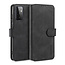 caseme - Hoesje geschikt voor Samsung Galaxy A72 - met magnetische sluiting - ming serie - leren book case - zwart