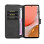 CaseMe - Samsung Galaxy A72 Hoesje - Met Magnetische Sluiting - Ming Serie - Leren Book Case - Zwart