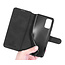 caseme - Hoesje geschikt voor Samsung Galaxy A72 - met magnetische sluiting - ming serie - leren book case - zwart