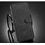 caseme - Hoesje geschikt voor Samsung Galaxy A72 - met magnetische sluiting - ming serie - leren book case - zwart