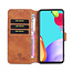 CaseMe - Samsung Galaxy A52 Hoesje - Met Magnetische Sluiting - Ming Serie - Leren Book Case - Licht Bruin