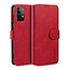 CaseMe - Samsung Galaxy A42 Hoesje - Met Magnetische Sluiting - Ming Serie - Leren Book Case - Rood