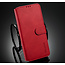 CaseMe - Samsung Galaxy A42 Hoesje - Met Magnetische Sluiting - Ming Serie - Leren Book Case - Rood