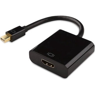 Case2go Mini displayport naar HDMI adapter - 25 cm - 1080p - Zwart