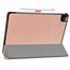 Case2go - Hoes voor de iPad Pro 11 inch (2021) - Tri-Fold Book Case - Rosé Goud