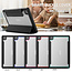 Case2go - Hoes voor Samsung Galaxy Tab A7 (2020) - Tri-Fold Book Case met Transparante Back en Pencil Houder - 10.4 Inch - Rood/Zwart
