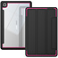 Case2go Samsung Galaxy Tab A7 (2020) Hoes - Tri-Fold Book Case met Transparante Back Cover en Pencil Houder - 10.4 Inch - Roze/Zwart