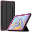 Case2go - Hoes voor Samsung Galaxy Tab A 10.1 2019 - Tri-Fold Book Case met Transparante Back en Pencil Houder - Roze/Zwart