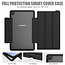 Case2go - Hoes voor Samsung Galaxy Tab A 10.1 2019 - Tri-Fold Book Case met Transparante Back en Pencil Houder - Zwart