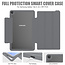 Case2go - Hoes voor Samsung Galaxy Tab A 10.1 2019 - Tri-Fold Book Case met Transparante Back en Pencil Houder - Grijs