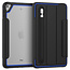 Case2go - Hoes voor Apple iPad Mini 7.9 (2019) - Tri-Fold Book Case met Transparante Back en Pencil Houder - Blauw/Zwart