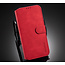 CaseMe - Samsung Galaxy A12 Hoesje - Met Magnetische Sluiting - Ming Serie - Leren Book Case - Rood