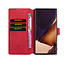 CaseMe - Samsung Galaxy Note 20 Ultra Hoesje - Met Magnetische Sluiting - Ming Serie - Leren Book Case - Rood