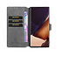 CaseMe - Samsung Galaxy Note 20 Ultra Hoesje - Met Magnetische Sluiting - Ming Serie - Leren Book Case - Grijs