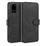 CaseMe - Samsung Galaxy S20 Plus Hoesje - Met Magnetische Sluiting - Ming Serie - Leren Book Case - Zwart