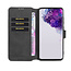 CaseMe - Samsung Galaxy S20 Plus Hoesje - Met Magnetische Sluiting - Ming Serie - Leren Book Case - Zwart