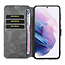 CaseMe - Samsung Galaxy S21 Hoesje - Met Magnetische Sluiting - Ming Serie - Leren Book Case - Grijs