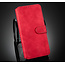 CaseMe - Samsung Galaxy S21 Plus Hoesje - Met Magnetische Sluiting - Ming Serie - Leren Book Case - Rood