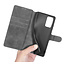CaseMe - Samsung Galaxy Note 20 Hoesje - Met Magnetische Sluiting - Ming Serie - Leren Book Case - Grijs