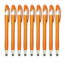 Case2go 100 Stuks - Stylus Pen voor tablet en smartphone - Met Penfunctie - Touch Pen - Voorzien van clip - Oranje