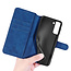 CaseMe - Samsung Galaxy S21 Plus Hoesje - Met Magnetische Sluiting - Ming Serie - Leren Book Case - Blauw