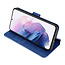 CaseMe - Samsung Galaxy S21 Plus Hoesje - Met Magnetische Sluiting - Ming Serie - Leren Book Case - Blauw