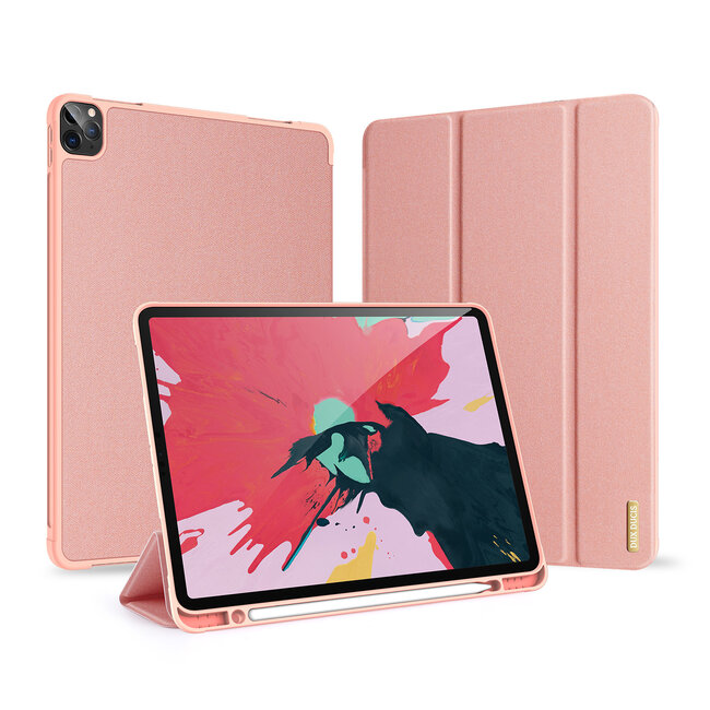iPad Pro 2021 (12.9 Inch) Hoes - Dux Ducis Domo Book Case - Roze