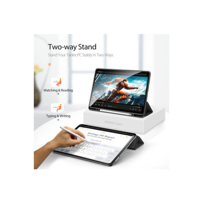 iPad Pro 2021 (12.9 Inch) Hoes - Dux Ducis Domo Book Case - Zwart