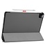 Case2go - Hoes voor de iPad Pro 12.9 (2021) - Tri-Fold Book Case - Grijs