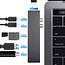 USB C Hub - USB C Adapter - HDMI - 2x USB-C - SD Kaartlezers - 2x USB - Docking Station - Grijs