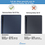 Case2go - Hoes voor de Samsung Galaxy Tab S7 Plus - 12.4 inch - Tablet hoes en Screenprotector - Paars