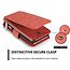 CaseMe - Samsung Galaxy S21 Hoesje - Back Cover met Ritssluiting - Rood