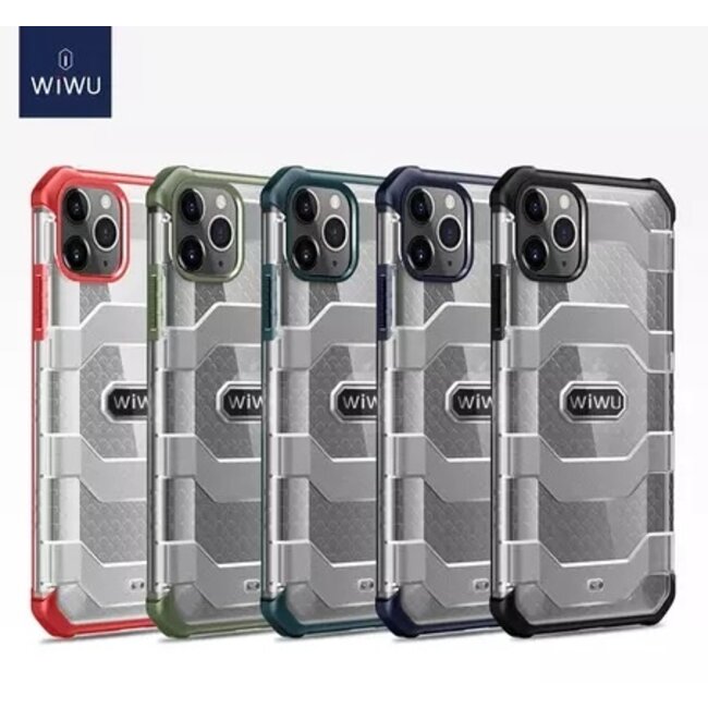 WiWu - iPhone 12 / iPhone 12 Pro Hoesje - Voyager Case - Schokbestendige Back Cover - Zwart