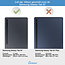 Case2go - Hoes voor Samsung Galaxy Tab S7 - Hand Strap Armor Case Met Pencil Houder - Magenta