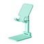 Telefoon en Tablet Houder - Ergonomisch design - Smartphone standaard voor Bureau of Tafel - Opvouwbaar en Verstelbaar - Turquoise