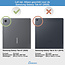 Case2go - Hoes en screenprotector voor de Samsung Galaxy Tab A7 - Tri-fold Book Case en Tempered Glass Cover - 10.4 inch - Sterrenhemel