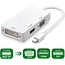 Mini displayport naar HDMI/DVI/VGA adapter - Wit