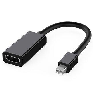 Case2go Mini displayport naar HDMI adapter -1080p - 15 cm - Zwart