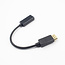 Case2go - Displayport (male) naar HDMI (female) kabel - 24 cm - Zwart