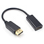 Case2go - Displayport (male) naar HDMI (female) kabel - 24 cm - Zwart