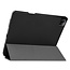 Case2go - Hoes voor de Apple iPad Pro 12.9 inch (2021) - Tri-Fold Book Case - met Apple Pencil Houder - Zwart