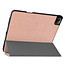 Case2go - Hoes voor de Apple iPad Pro 12.9 inch (2021) - Tri-Fold Book Case - met Apple Pencil Houder - Rosé Goud