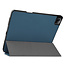 Case2go - Hoes voor de Apple iPad Pro 12.9 inch (2021) - Tri-Fold Book Case - met Apple Pencil Houder - Marine Blauw