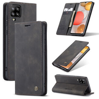 CaseMe CaseMe - Samsung Galaxy A42 5G hoesje - Wallet Book Case - Magneetsluiting - Zwart