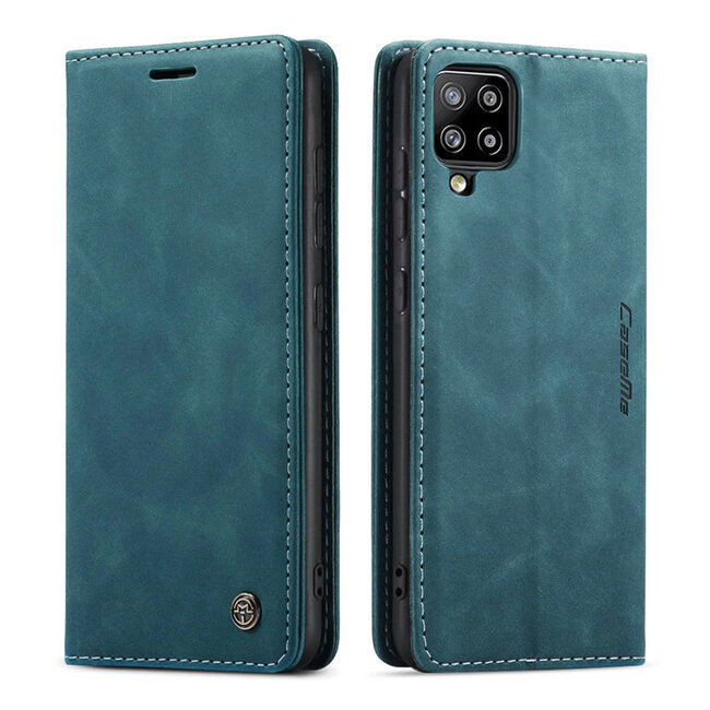 CaseMe - Samsung Galaxy A42 5G hoesje - Wallet Book Case - Magneetsluiting - Blauw