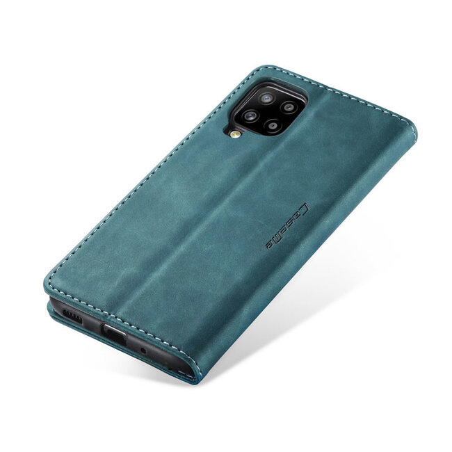 CaseMe - Samsung Galaxy A42 5G hoesje - Wallet Book Case - Magneetsluiting - Blauw
