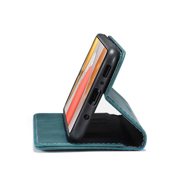 CaseMe - Samsung Galaxy A42 5G hoesje - Wallet Book Case - Magneetsluiting - Blauw